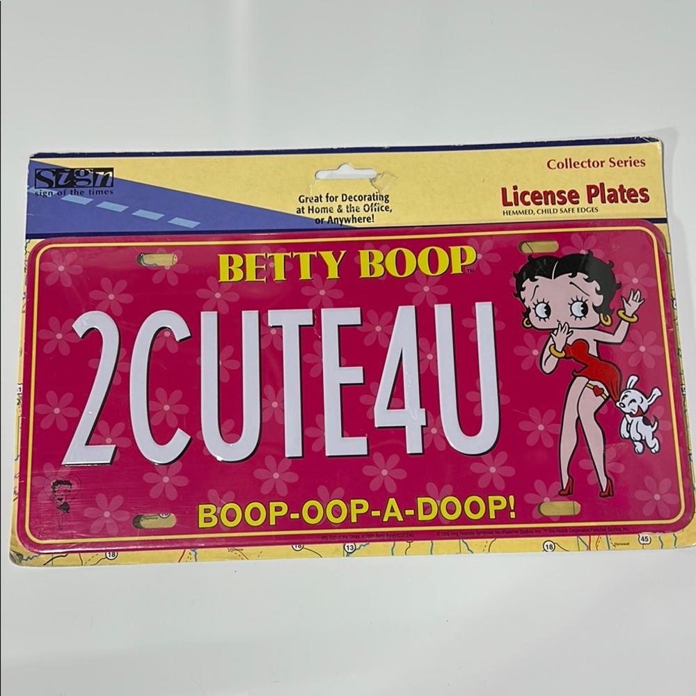 Betty Boop License Plate 2CUTE4U
